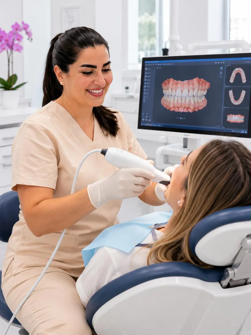 Escaneado intraoral digital en la clínica